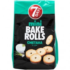 Сухарики 7 Days мини пшеничные со вкусом сметаны и лука, 80г в магазинах Перекресток