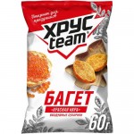 Сухарики Хрусteam Багет Красная икра, 60г