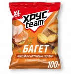 Сухарики Хрустеам Багет воздушные со вкусом Индейка с горчичным соусом, 100г