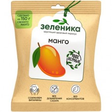 Манго Зеленика Здоровый перекус сушёное, 15г в магазинах Перекресток