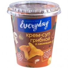 Крем-суп Everyday быстрого приготовления Грибной с лисичками и пшеничными сухариками, 32г в магазинах Перекресток