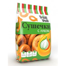 Сушечки Tralli valli с луком, 200г в магазинах Перекресток