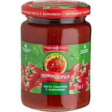 Томатная паста Помидорка с базиликом, 250г в магазинах Перекресток