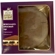 Торт Топ Шеф шоколадно-ореховый с черносливом охлажденный, 500г в магазинах Перекресток