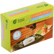 Соляной брикет Банные Штучки Мята с травами для бани и сауны, 1300г в магазинах Перекресток