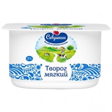 Творог Савушкин Нежный мягкий 5%, 125г в магазинах Перекресток