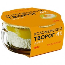 Творог Коломенский дыня рассыпчатый 4%, 150г в магазинах Перекресток