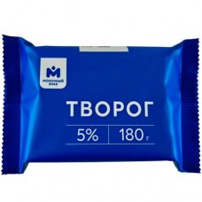 Творог 5% Молочный знак, 180г в магазинах Перекресток
