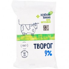 Творог 9% Зелёная Линия, 180г в магазинах Перекресток