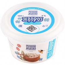 Творог Рузское Молоко Рузский Рассыпчатый 9%, 130г в магазинах Перекресток