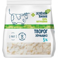 Творог Зернышко 5% Зелёная Линия, 300г в магазинах Перекресток