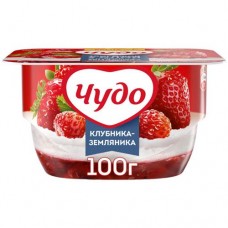 Творожок Чудо Клубника-Земляника 4%, 100г в магазинах Перекресток