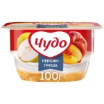 Творожок Чудо Груша-Персик 4%, 100г Творожок Чудо Груша-Персик 4%, 100г