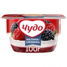 Творог Чудо ежевика-малина взбитый 4.2%, 100г в магазинах Перекресток