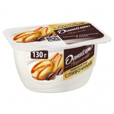 Продукт творожный Даниссимо банан в карамели и кофе с наполнителем 5.8%, 130г в магазинах Перекресток