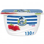 Творожок Простоквашино с малиной 3.6%, 130г