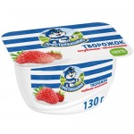 Творожок Простоквашино с клубникой и земляникой 3.6%, 130г