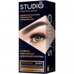 Крем-краска для бровей и ресниц Studio Professional стойкая чёрная Крем-краска для бровей и ресниц Studio Professional стойкая чёрная