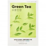 Маска Missha Airy Fit Sheet Mask Green Tea для лица успокаивающая с экстрактом зеленого чая для сухой кожи, 20мл Маска Missha Airy Fit Sheet Mask Green Tea для лица успокаивающая с экстрактом зеленого чая для сухой кожи, 20мл