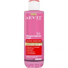 Вода мицеллярная Aevit Basic Care 5в1 для всех типов кожи, 200мл в магазинах Перекресток