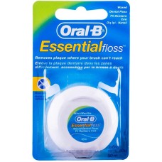 Зубная нить Oral-B Essential Floss вощеная Мята, 50м в магазинах Перекресток