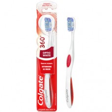 Зубная щетка Colgate 360 Optic White отбеливающая, средней жесткости в магазинах Перекресток