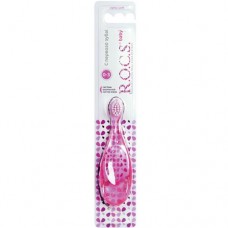 Зубная щётка детская R.O.C.S. Baby 0-3 года мягкая в ассортименте в магазинах Перекресток
