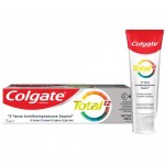 Зубная паста Colgate Total 12 Чистая мята для комплексной антибактериальной защиты, 75мл Зубная паста Colgate Total 12 Чистая мята для комплексной антибактериальной защиты, 75мл