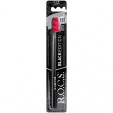 Зубная щётка R.O.C.S. Black Edition Classic средней жёсткости в ассортименте в магазинах Перекресток