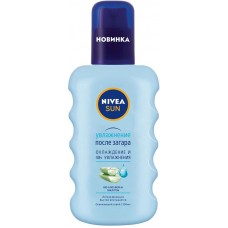 Спрей после загара Nivea Sun освежающий-увлажняющий с гиалуроном артикул 80434, 200мл в магазинах Перекресток