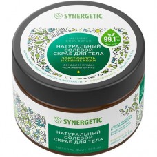Скраб Synergetic для тела Эластичность и Сияние Кожи Сандал и Ягоды Можжевельника солевой, 300мл в магазинах Перекресток