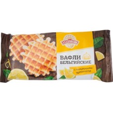 Вафли Аладушкин Бельгийские с лимонными цукатами, 4x18г в магазинах Перекресток