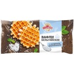 Вафли Аладушкин Бельгийские с сахарными кристалликами, 4x18г