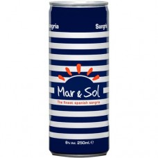 Виноградосодержащий напиток Sangria Mar & Sol красный сладкий 6%, 250мл в магазинах Перекресток