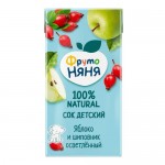 Сок ФрутоНяня яблочно-шиповниковый, 500мл