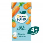 Нектар ФрутоНяня морковный с мякотью, 200мл