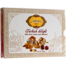 Рахат-лукум Lukeria с вишней и миндалем, 250г в магазинах Перекресток
