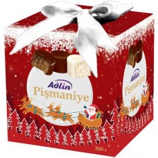 Конфеты Adlin из пишмание вкус кофе в шоколадной глазури + молочный вкус в белой глазури, 300г в магазинах Перекресток