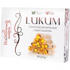 Лукум Восточный Шарм Палочки ванильные с фисташкой, 250г в магазинах Перекресток