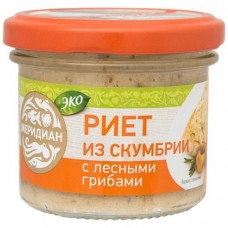 Риет Меридиан из скумбрии с лесными грибами, 100г в магазинах Перекресток