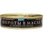 Шпроты Барс из балтийской кильки в масле, 160г