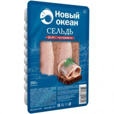 Сельдь филе с приправами Новый Океан, 250г в магазинах Перекресток