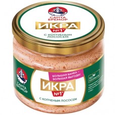 Икра Санта Бремор с копчёным лососем, 270г в магазинах Перекресток