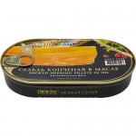 Сельдь Барс атлантическая филе копчёное в масле, 175г