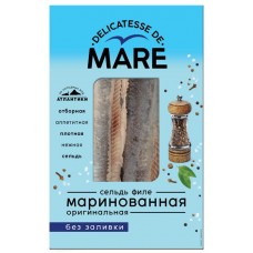 Сельдь атлантическая Балтийский Берег Mare филе маринованное Оригинальная, 150г в магазинах Перекресток