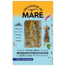 Сельдь атлантическая Балтийский Берег Mare филе маринованное с пряностями, 150г в магазинах Перекресток