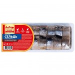 Сельдь ВРК Матье филе-кусочки тихоокеанская с ароматом копчения в масле, 200г