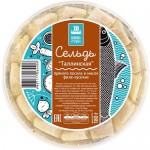 Сельдь Kingfish Таллинская тихоокеанская слабосоленая пряного посола в масле филе-кусочки, 180г