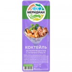 Коктейль из морепродуктов Меридиан в масле с зеленью, 200г