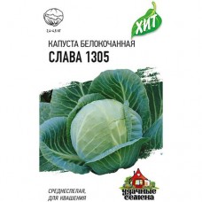 Семена Удачные семена Капуста белокочанная Слава 1305, 500мг в магазинах Перекресток